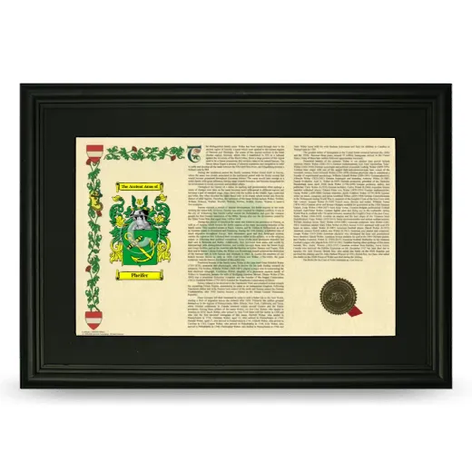 Pheifer Deluxe Armorial Landscape Framed- Black