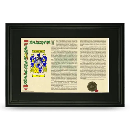 Phelps Deluxe Armorial Landscape Framed- Black