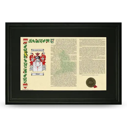 Pickel Deluxe Armorial Landscape Framed- Black