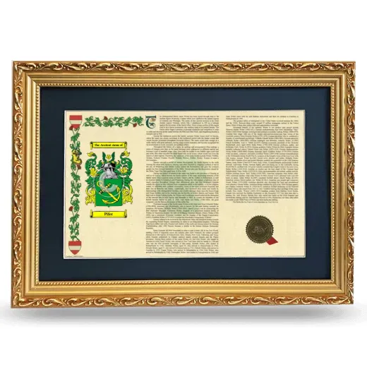 Pifer Deluxe Armorial Landscape Framed - Gold