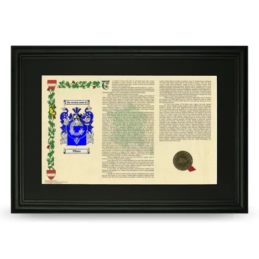 Pilous Deluxe Armorial Landscape Framed- Black