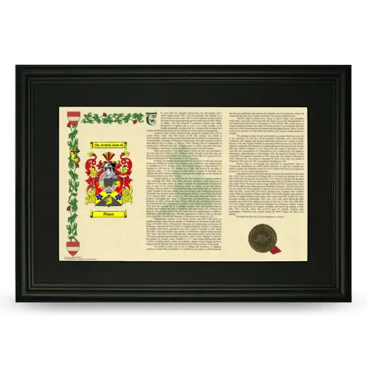 Pinox Deluxe Armorial Landscape Framed- Black