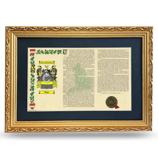 Pleger Deluxe Armorial Landscape Framed - Gold