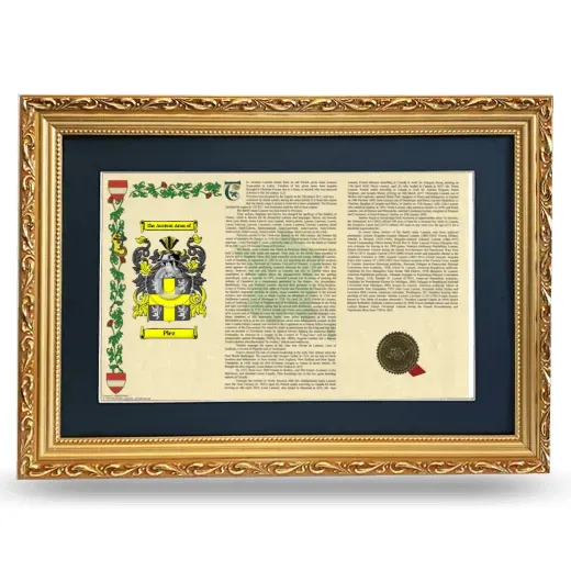 Plez Deluxe Armorial Landscape Framed - Gold