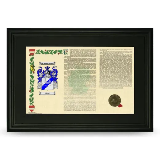 Ploss Deluxe Armorial Landscape Framed- Black