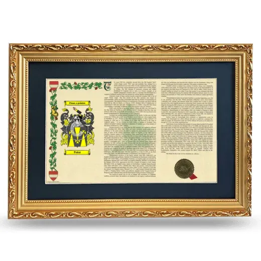 Point Deluxe Armorial Landscape Framed - Gold