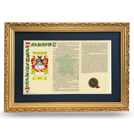 Pont Deluxe Armorial Landscape Framed - Gold