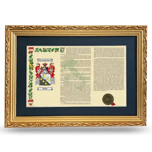 Prado Deluxe Armorial Landscape Framed - Gold