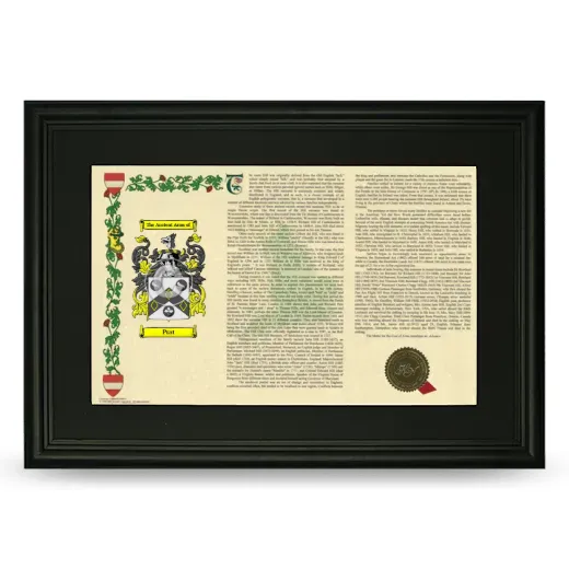 Prat Deluxe Armorial Landscape Framed- Black