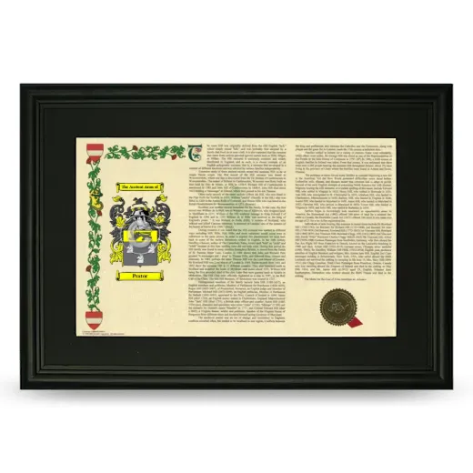 Prator Deluxe Armorial Landscape Framed- Black