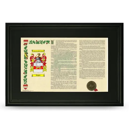 Propes Deluxe Armorial Landscape Framed- Black