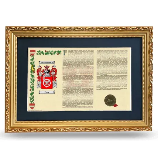 Prost Deluxe Armorial Landscape Framed - Gold