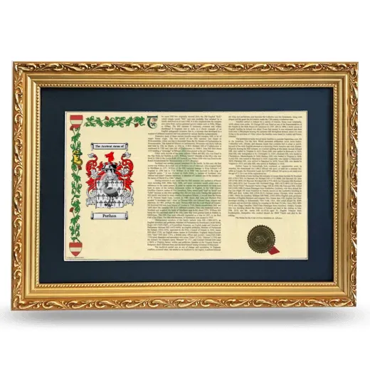 Puthan Deluxe Armorial Landscape Framed - Gold