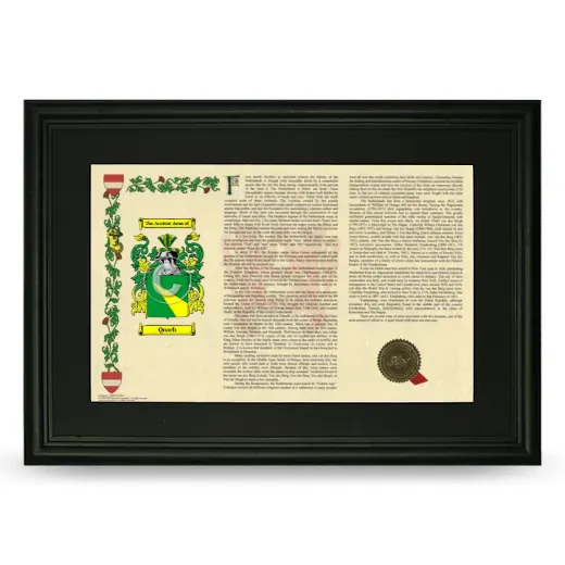 Quach Deluxe Armorial Landscape Framed- Black