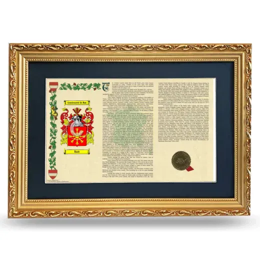 Rait Deluxe Armorial Landscape Framed - Gold