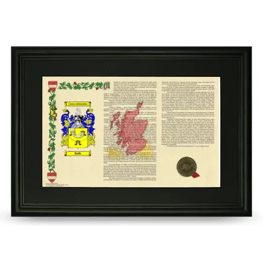 Ralfs Deluxe Armorial Landscape Framed- Black