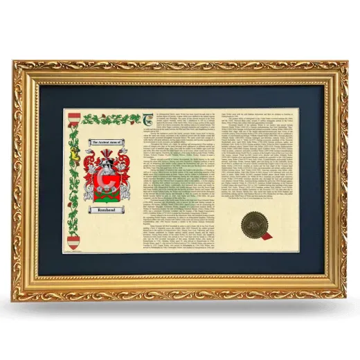 Rambaud Deluxe Armorial Landscape Framed - Gold