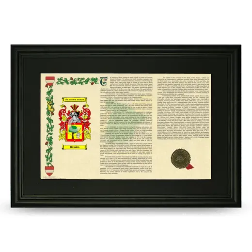 Ramiro Deluxe Armorial Landscape Framed- Black