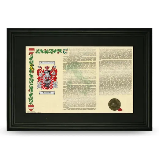 Ramondo Deluxe Armorial Landscape Framed- Black