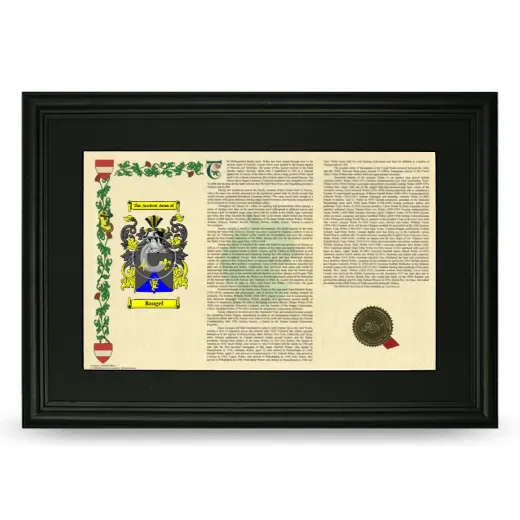Rangel Deluxe Armorial Landscape Framed- Black