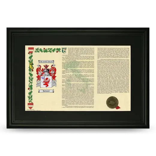 Rattazzi Deluxe Armorial Landscape Framed- Black