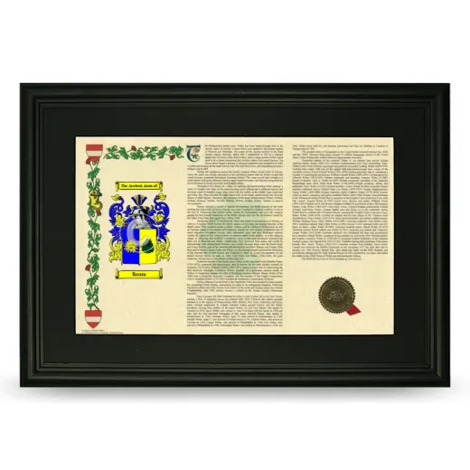 Raum Deluxe Armorial Landscape Framed- Black