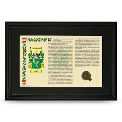 Ream Deluxe Armorial Landscape Framed- Black