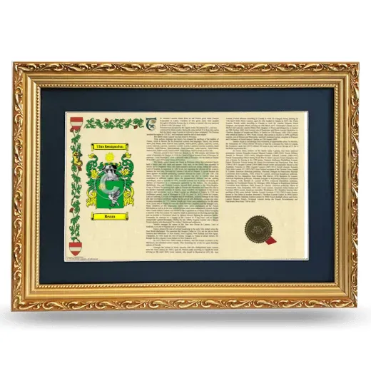 Ream Deluxe Armorial Landscape Framed - Gold