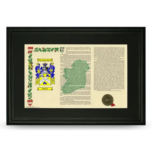 Reegen Deluxe Armorial Landscape Framed- Black