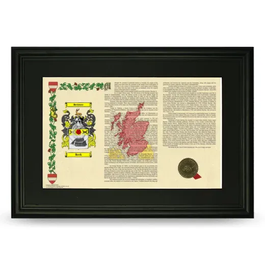 Reek Deluxe Armorial Landscape Framed- Black