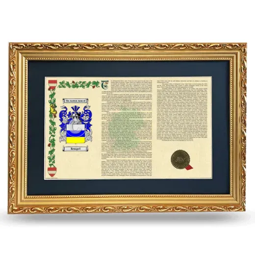Rempel Deluxe Armorial Landscape Framed - Gold