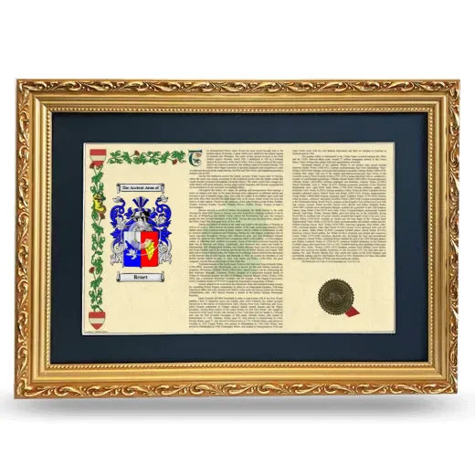 Renet Deluxe Armorial Landscape Framed - Gold