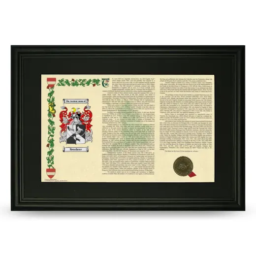 Renshore Deluxe Armorial Landscape Framed- Black