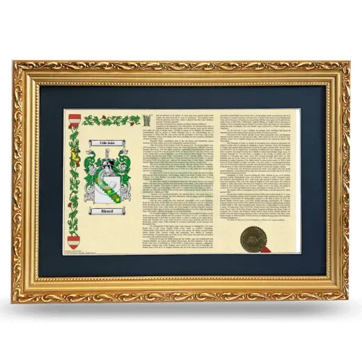 Ricard Deluxe Armorial Landscape Framed - Gold