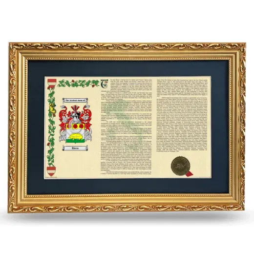 Ricco Deluxe Armorial Landscape Framed - Gold