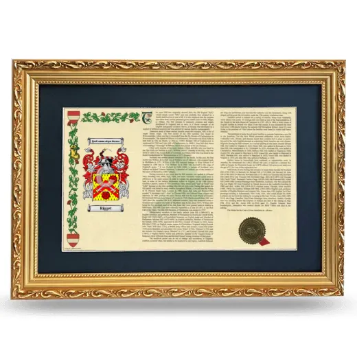 Rigget Deluxe Armorial Landscape Framed - Gold