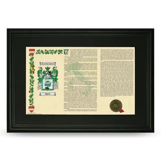 Riposi Deluxe Armorial Landscape Framed- Black