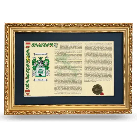 Riposi Deluxe Armorial Landscape Framed - Gold