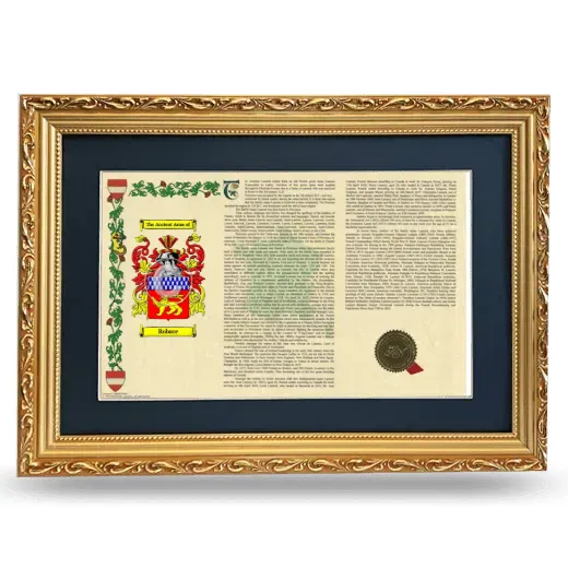 Robare Deluxe Armorial Landscape Framed - Gold