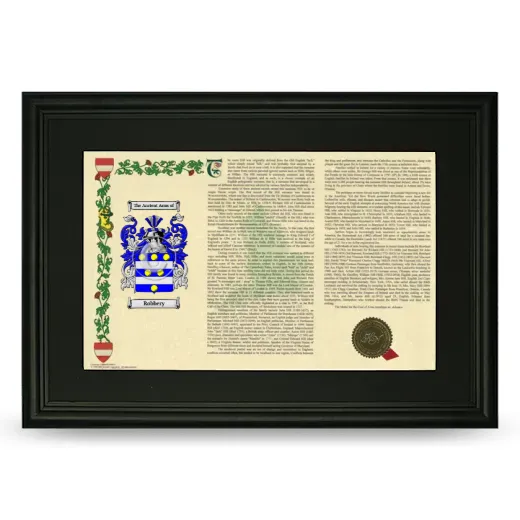 Robbery Deluxe Armorial Landscape Framed- Black