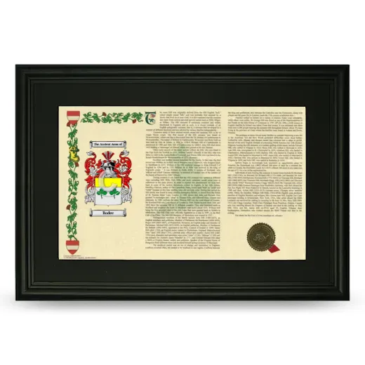 Rodee Deluxe Armorial Landscape Framed- Black