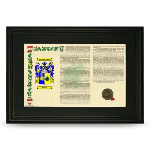 Romer Deluxe Armorial Landscape Framed- Black