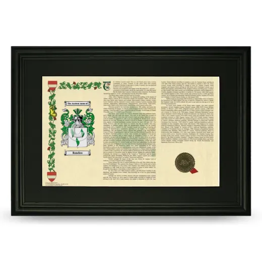 Rondou Deluxe Armorial Landscape Framed- Black
