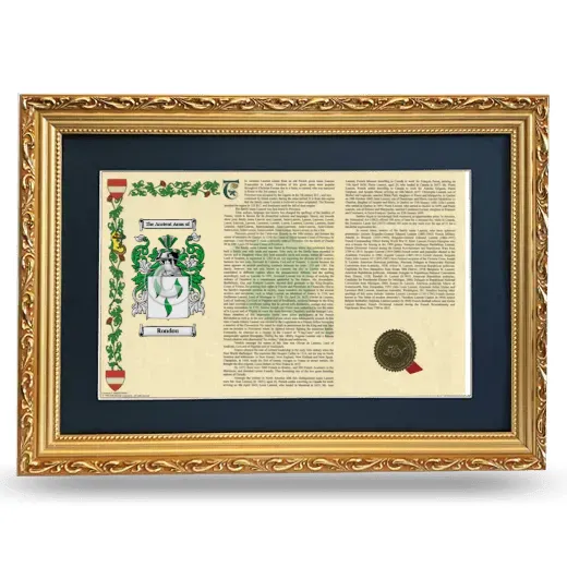 Rondou Deluxe Armorial Landscape Framed - Gold