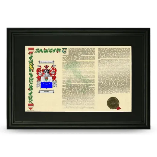 Rosita Deluxe Armorial Landscape Framed- Black