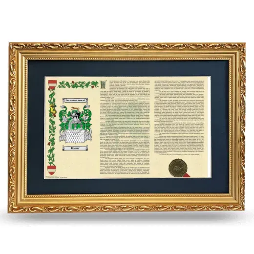 Rosser Deluxe Armorial Landscape Framed - Gold