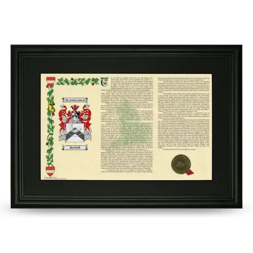 Rotchell Deluxe Armorial Landscape Framed- Black