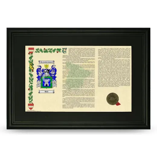 Ruiz Deluxe Armorial Landscape Framed- Black