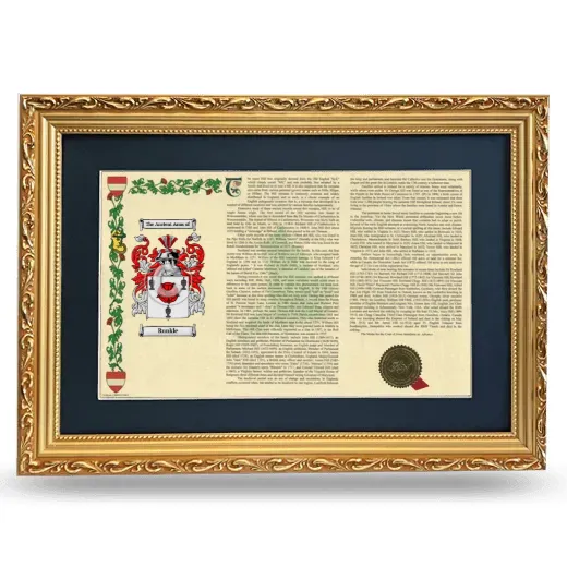 Runkle Deluxe Armorial Landscape Framed - Gold