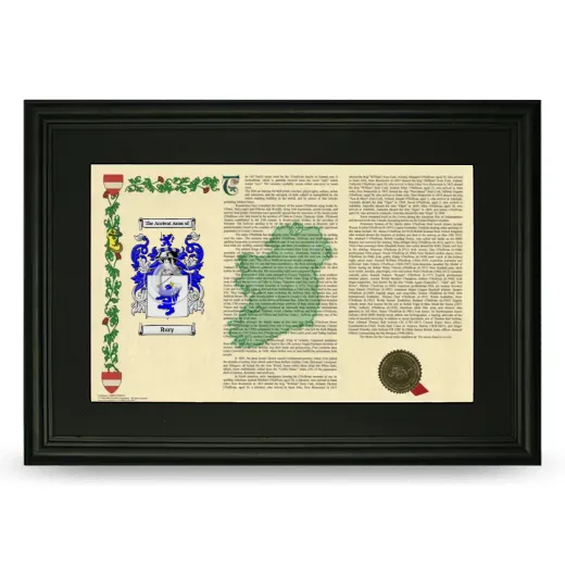 Rury Deluxe Armorial Landscape Framed- Black
